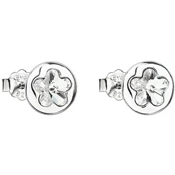 EVOLUTION GROUP 31257.1 pecky kytičky dekorované krystaly Swarovski® (Ag925/1000, 1,5 g, bílé) (8590962319491)