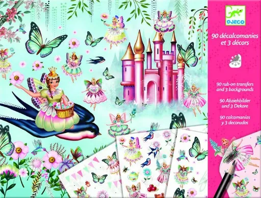 DJECO Sada s protlačovacími obrázky Pohádková říše