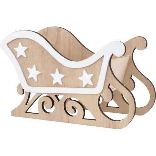 Dřevěné sáně 19 x 12 cm