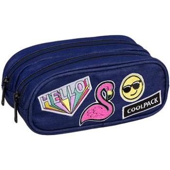 COOLPACK Modré Campus Badges girls denim (5907690893798)