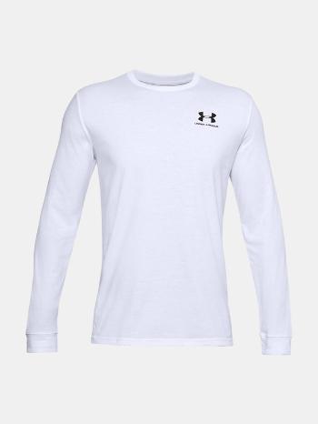 Under Armour UA Sportstyle Left Chest LS Triko Bílá