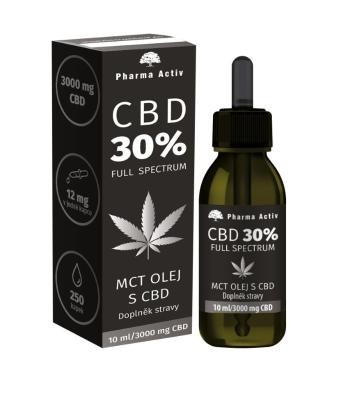 Pharma Activ CBD 30% MCT olej s CBD 3000 mg 10 ml