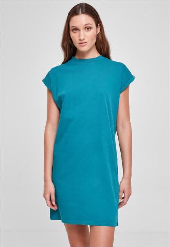 Urban Classics Ladies Turtle Extended Shoulder Dress watergreen - XXL