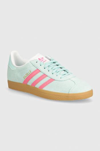 Semišové sneakers boty adidas Originals Gazelle tyrkysová barva, JI1375