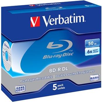 VERBATIM BD-R DL 50GB, 6x, jewel case 5 ks (43748)