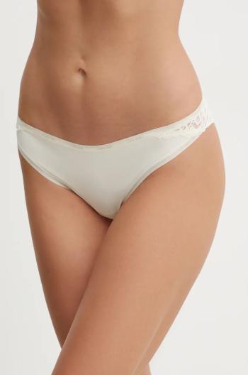 Kalhotky brazilky Calvin Klein Underwear béžová barva, 000QF7829E