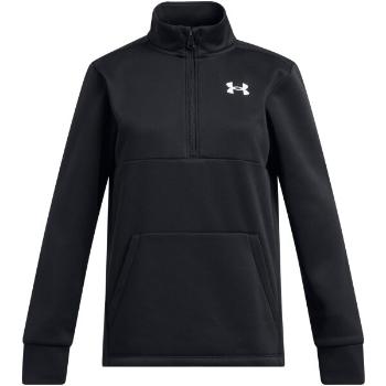 Under Armour ARMOUR FLEECE Dívčí mikina, černá, velikost