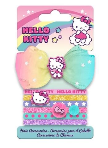 Kids Licensing Sada gumiček do vlasů s mašlí - Hello Kitty