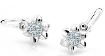 Cutie Jewellery Roztomilé dětské náušnice z bílého zlata C2202-10-X-2 bílá