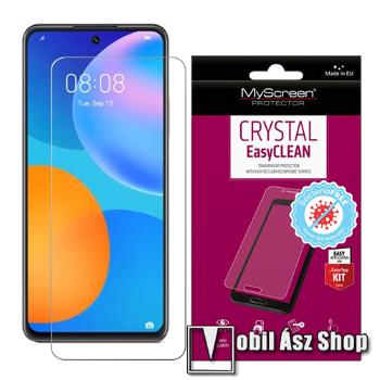 MYSCREEN CRYSTAL BacteriaFREE képernyővédő fólia - CRYSTAL - 1db, törlőkendővel, antibakteriális, A képernyő sík részét védi! - HUAWEI P smart (2021) / HUAWEI Y7a / Honor 10X Lite - GYÁRI