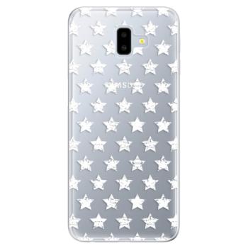 Odolné silikonové pouzdro iSaprio - Stars Pattern - white - Samsung Galaxy J6+