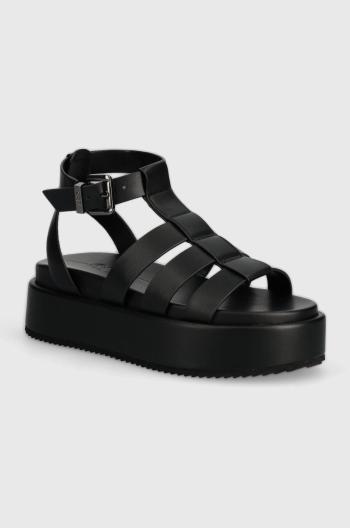 Sandály Buffalo Noa Greek Sandal dámské, černá barva, na platformě, 1602209.BLK