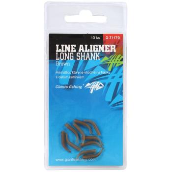 Giants Fishing Rovnátka na háček Line Aligner Long Shank Large Brown (Hook 2-6) 10ks