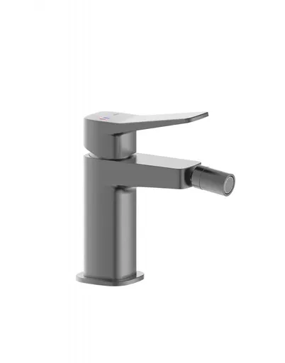 KFA Malaga baterie, bidetová, stojící se závěrem klik-klak, PVD gun metal grey 4527-015-61