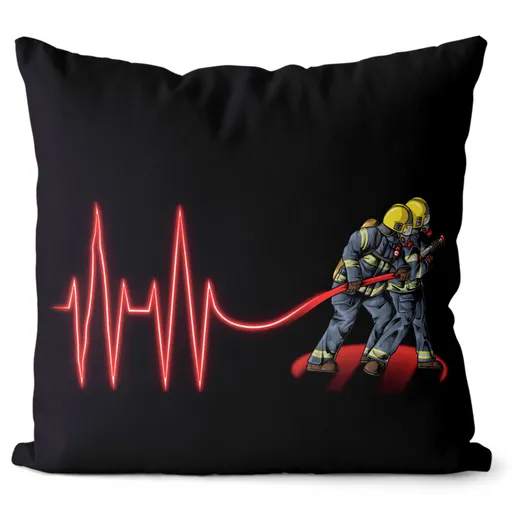 Polštář Hasičský puls (Velikost: 55 x 55 cm)