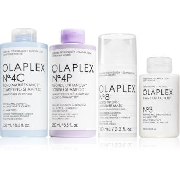 Olaplex The Ultimate Enhancing, Detoxing & Hydrating Kit for Blondes posilující péče pro blond vlasy