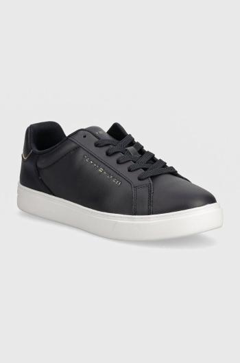 Kožené sneakers boty Tommy Hilfiger ESSENTIAL COURT SNEAKER tmavomodrá barva, FW0FW08000