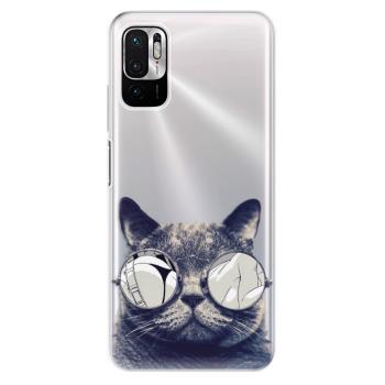 Odolné silikonové pouzdro iSaprio - Crazy Cat 01 - Xiaomi Redmi Note 10 5G