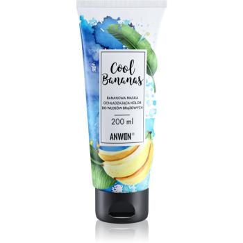 Anwen Cool Bananas farbiaca maska pre hnedé a tmavé odtiene vlasov 200 ml