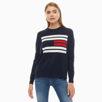 Tommy Hilfiger dámský tmavě modrý svetr Flag