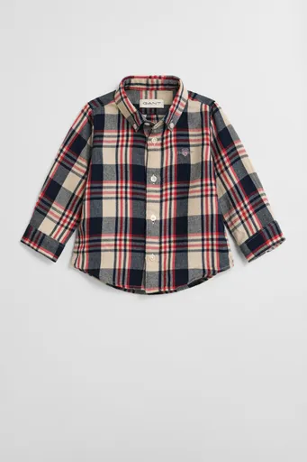 KOŠILE GANT CHECKED FLANNEL BD SHIRT RUBY RED