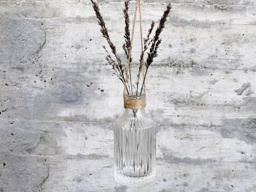 Závěsná skleněná dekorační vázička Lania - Ø 6*13cm Chic Antique