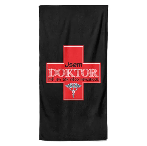 Osuška Jsem doktor (Velikost osušky: 70x140cm)