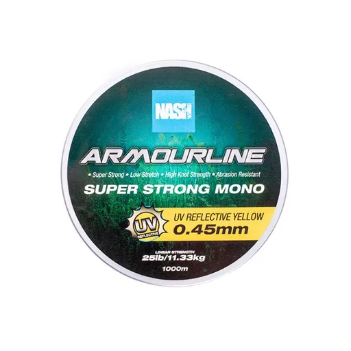 Nash Vlasec Armourline Super Strong Mono UV Yellow 1000m,Nash Vlasec Armourline Super Strong Mono UV Yellow 1000m