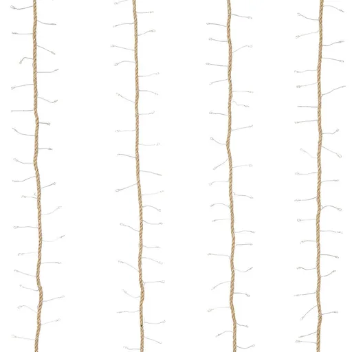 FARMHOUSE Venkovní světelný řetěz přírodní lano 1440 světel