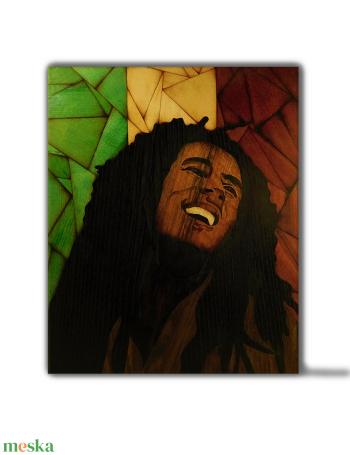 Bob Marley énekes fa portré