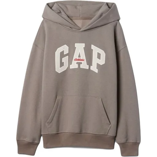 GAP ATHLETIC LOGO Chlapecká mikina, hnědá, velikost