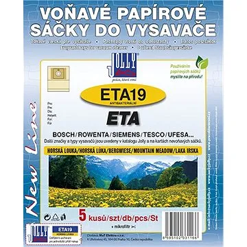 Sáčky do vysavače ETA19 - vůně Horská louka (3116S)
