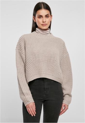 Urban Classics Ladies Wide Oversize Sweater warmgrey - S