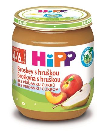 HiPP BIO Broskev s hruškou od uk. 4.-6. měsíce, 125 g