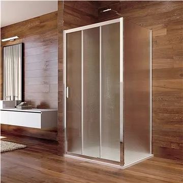 Mereo Sprchový kout, LIMA, obdélník, 80x120x190 cm, chrom ALU, sklo Point (CK87612K)