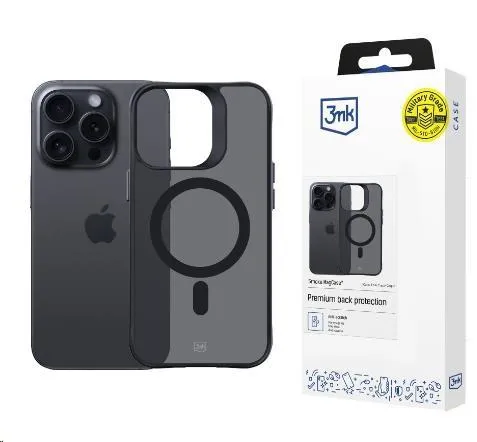 3mk ochranný kryt Smoke MagCase pro Apple iPhone 15 Pro