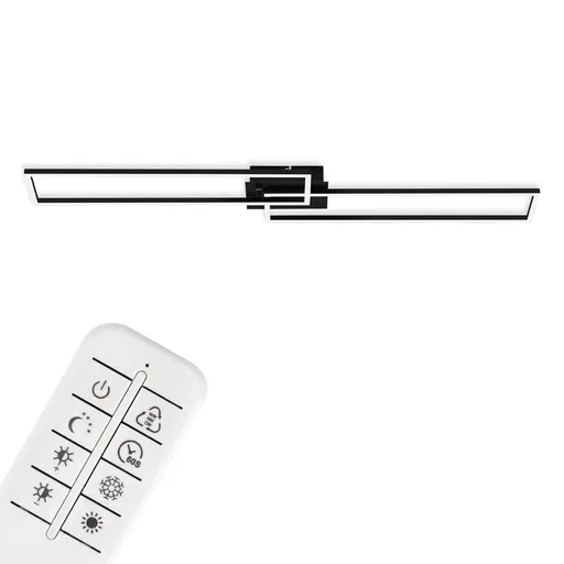 BRILONER LED CCT rám 110 cm 40W 2x2200lm černá BRILO 3145-015