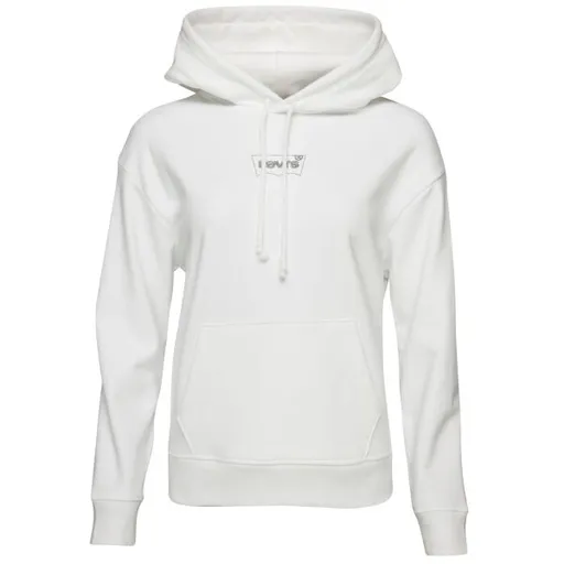 Levi's® GRAPHIC STANDARD HOODIE BATWIN Dámská mikina, bílá, velikost