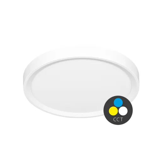Ecolite LED svítidlo kruh 32W 40cm CCT 3840lm IP40 bílý lem W007-CCT/32W/BI