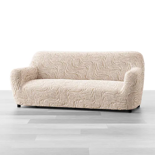 Bielastické potahy BRILLANTE béžové trojkřeslo (š. 170 - 220 cm)