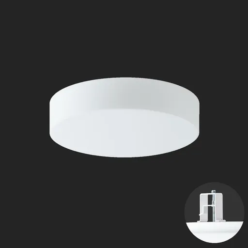 OSMONT ELS59386 ELSA V2 stropní/nástěnné skleněné polovestavné svítidlo bílá IP44 3000 K 15W LED DALI