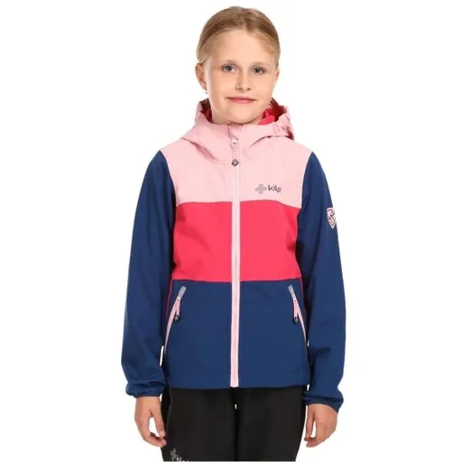 KILPI RAVIA Dívčí softshellová bunda, růžová, velikost