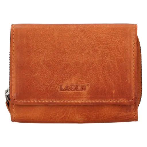 Dámská kožená peněženka Lagen Viola - světle hnědá