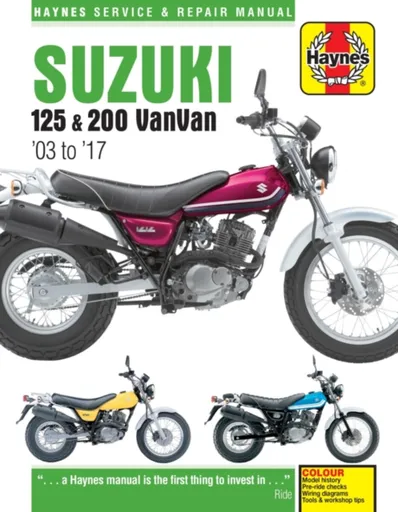 Suzuki RV125/200 VanVan (03 - 17) Haynes Repair Manual - Phil Mather