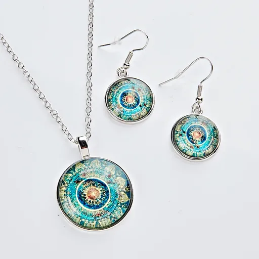 Náhrdelník a náušnice Mandala