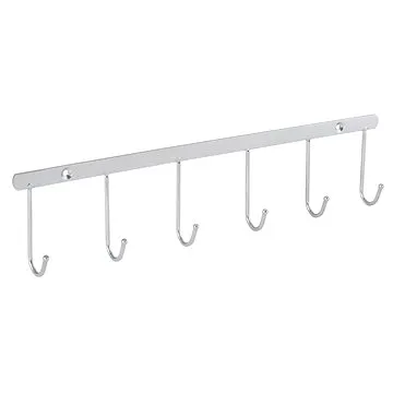 Věšáková lišta 6 háčků, chrom (8509)