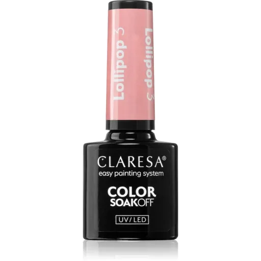 Claresa SoakOff UV/LED Color Lollipop gelový lak na nehty odstín 3 5 g