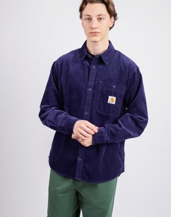 Carhartt WIP L/S Flint Shirt Aura rinsed XL