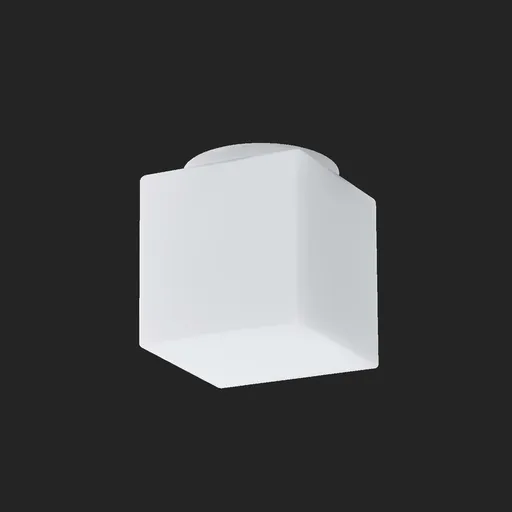 OSMONT APU52160 APUS 2 stropní/nástěnné skleněné svítidlo bílá IP44 60W E27