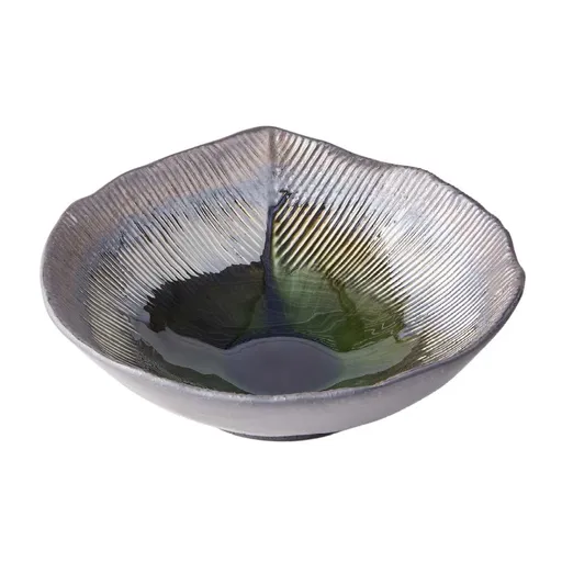 Jídelní mísa MIDORI 22 cm, 1,2 l, zelená, keramika, MIJ